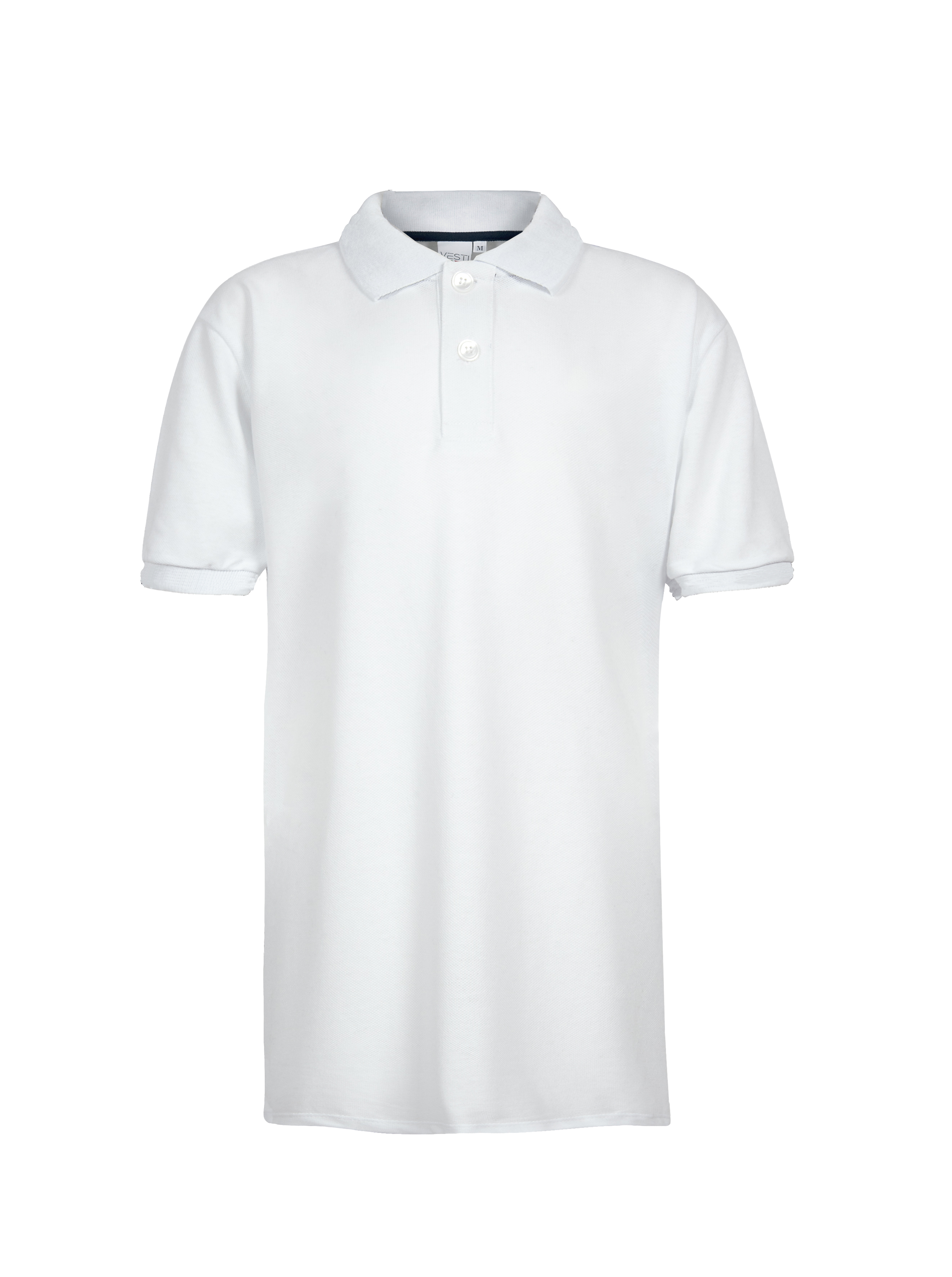 Polo Trim Piquè Bambino M/C 100% Cot 180 gr/m2 Blu XS - 99 - Bianco XS