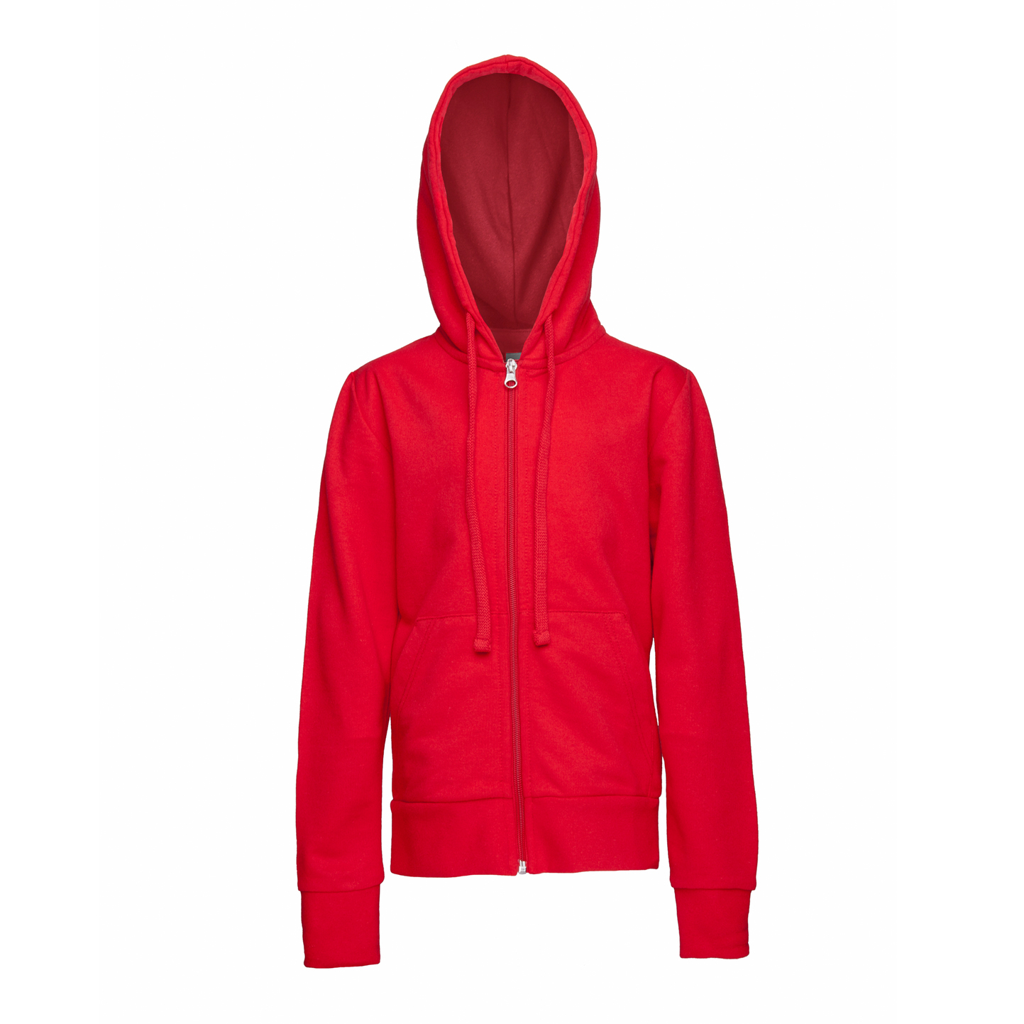 Felpa Bambino Capp. F/Zip 70/30% Cot/Pol 240 gr/m2 Nero XXS - Rosso Sport XXS 1/2 anni