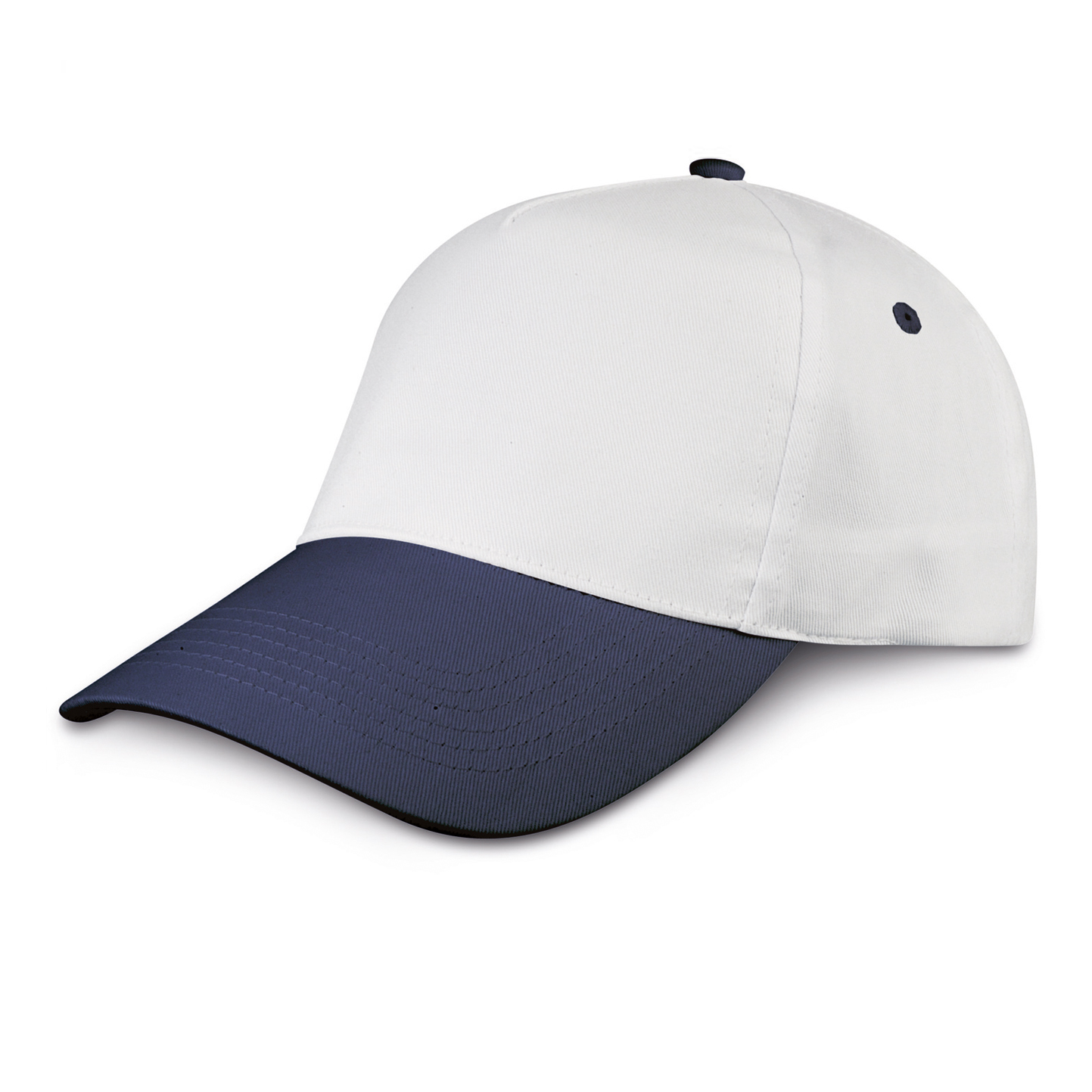 Baseball Cap 5/Pannelli 100% Cotone Azure - WHNY - White/Navy
