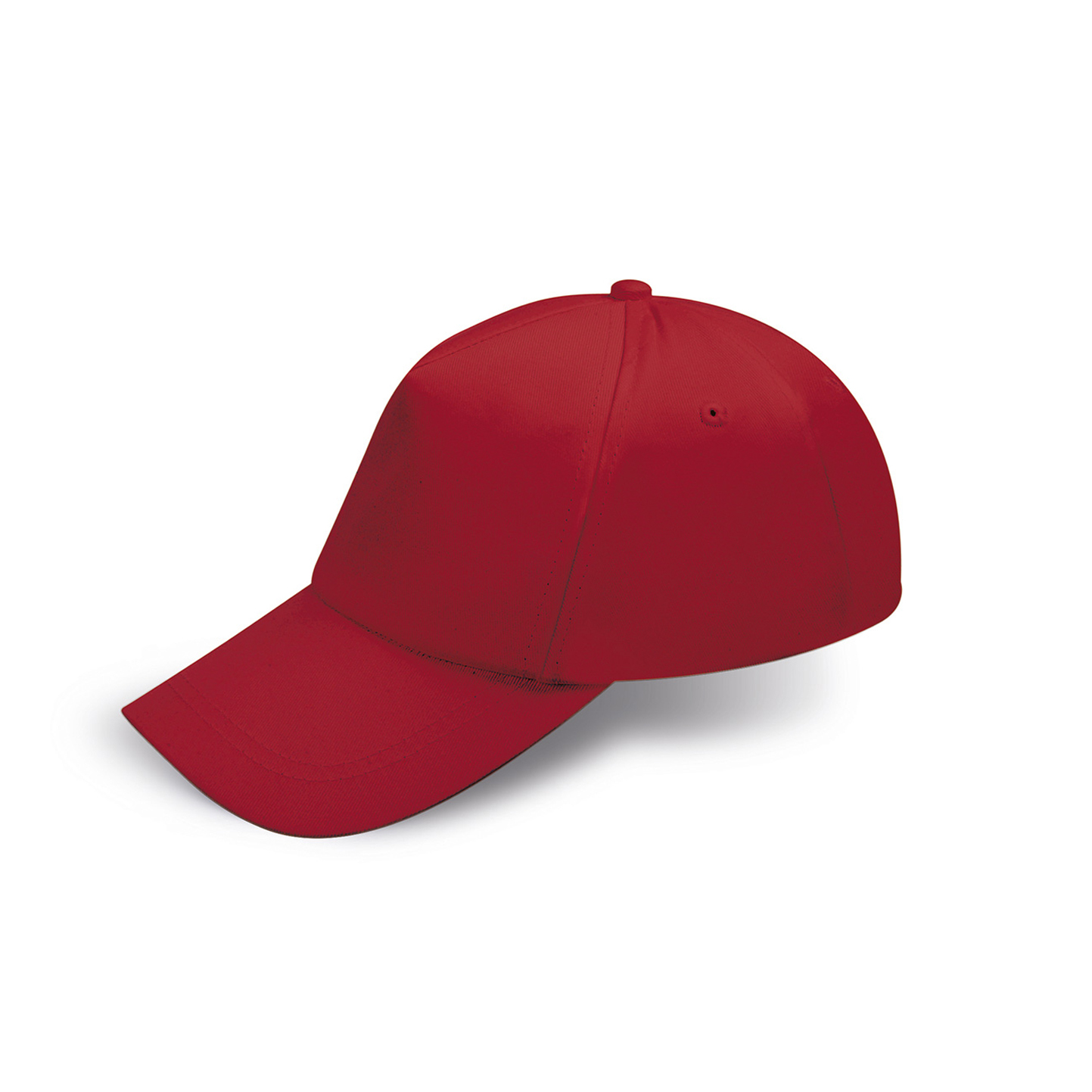 Baby Cap 100% Cotone 5 pannelli Green - RD - Red