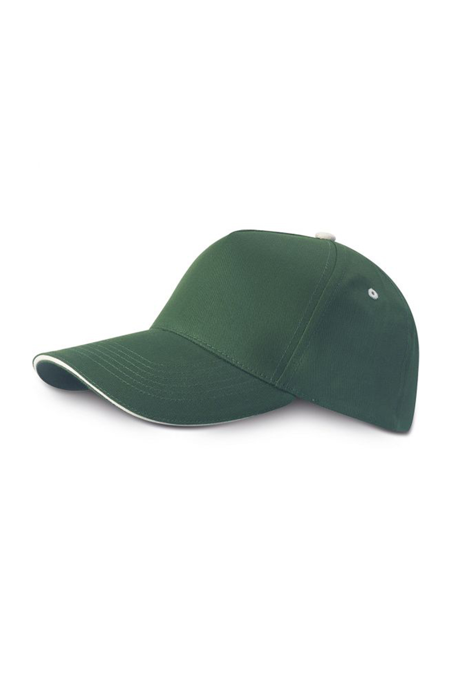 Top Cap 5 Pannelli 100% Cotone Black - FG - Forest Green