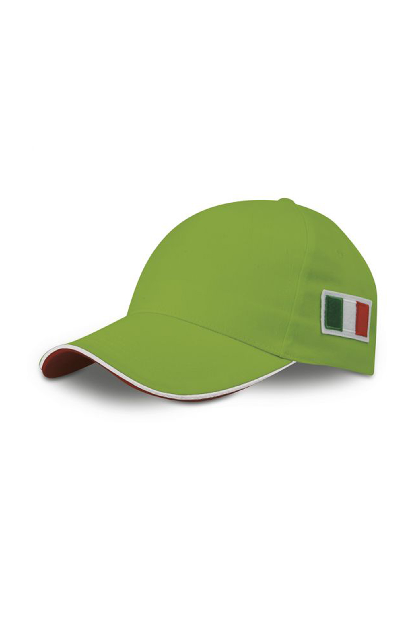 Flag Cap 5 Pannelli 65/35% Pol/Cot Black - LE - Lime