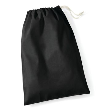Cotton Stuff Bag L - BLK - black