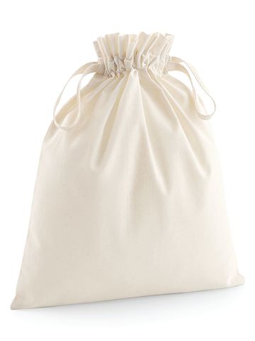 Organic Cotton Draw Cord Bag - NAT - natural