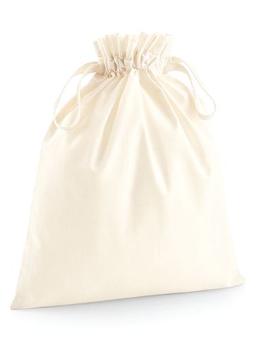 Organic Cotton Draw Cord Bag - NAT - natural