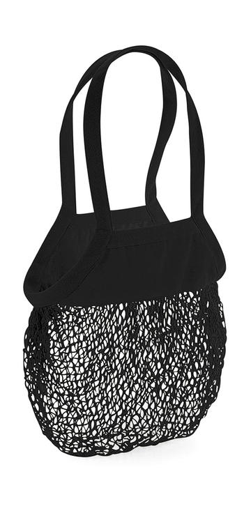 Organic Cotton Mesh Grocery Bag - BLK - black