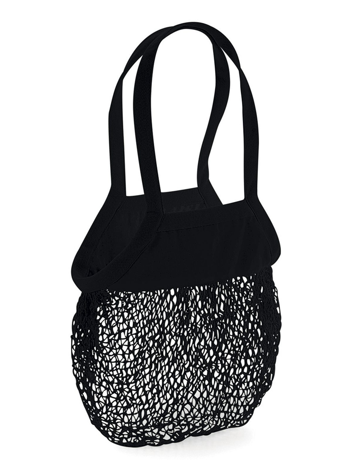 Organic Cotton Mesh Grocery Bag - BLK - Black
