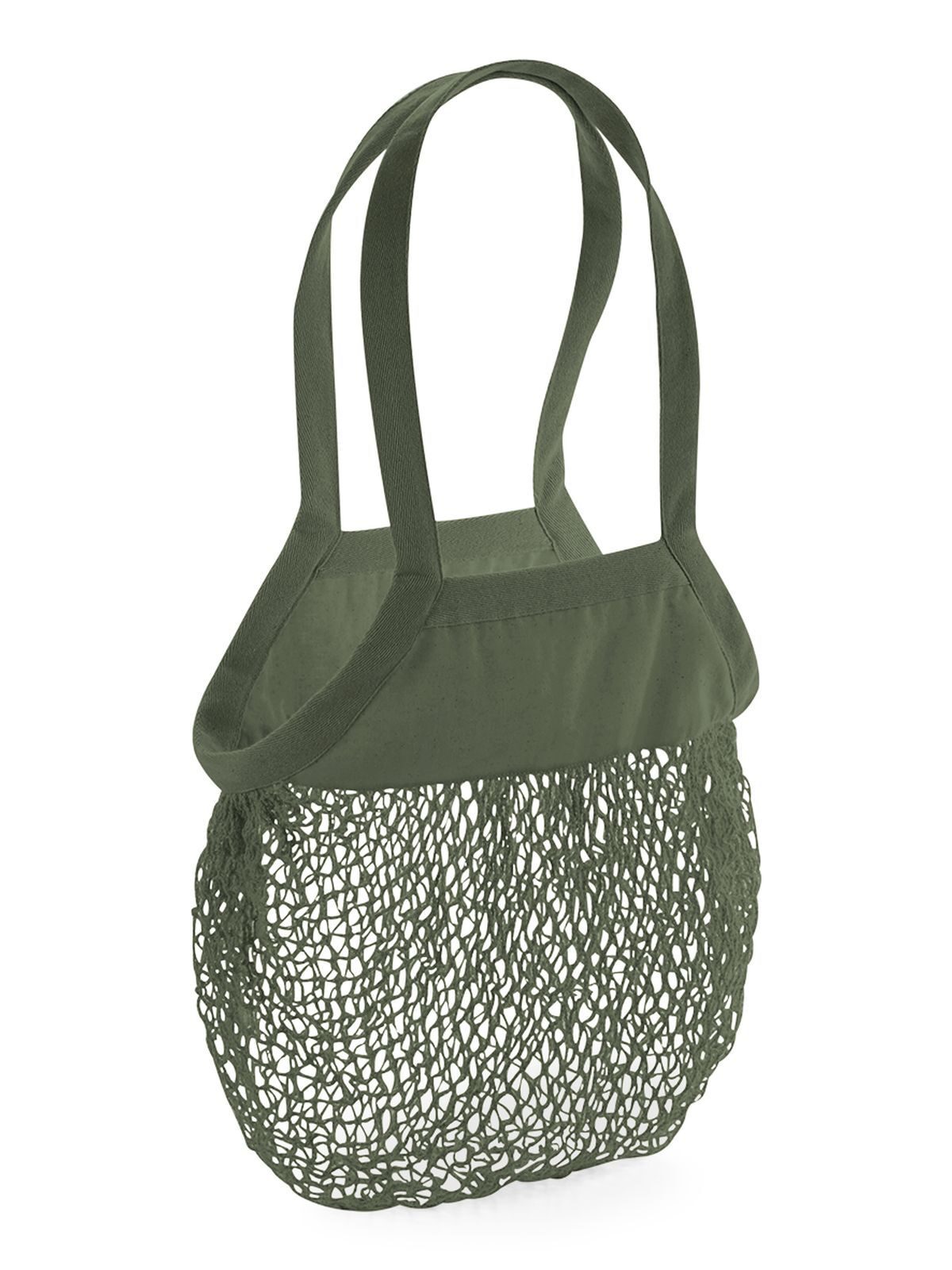 Organic Cotton Mesh Grocery Bag - OLI - Olive green