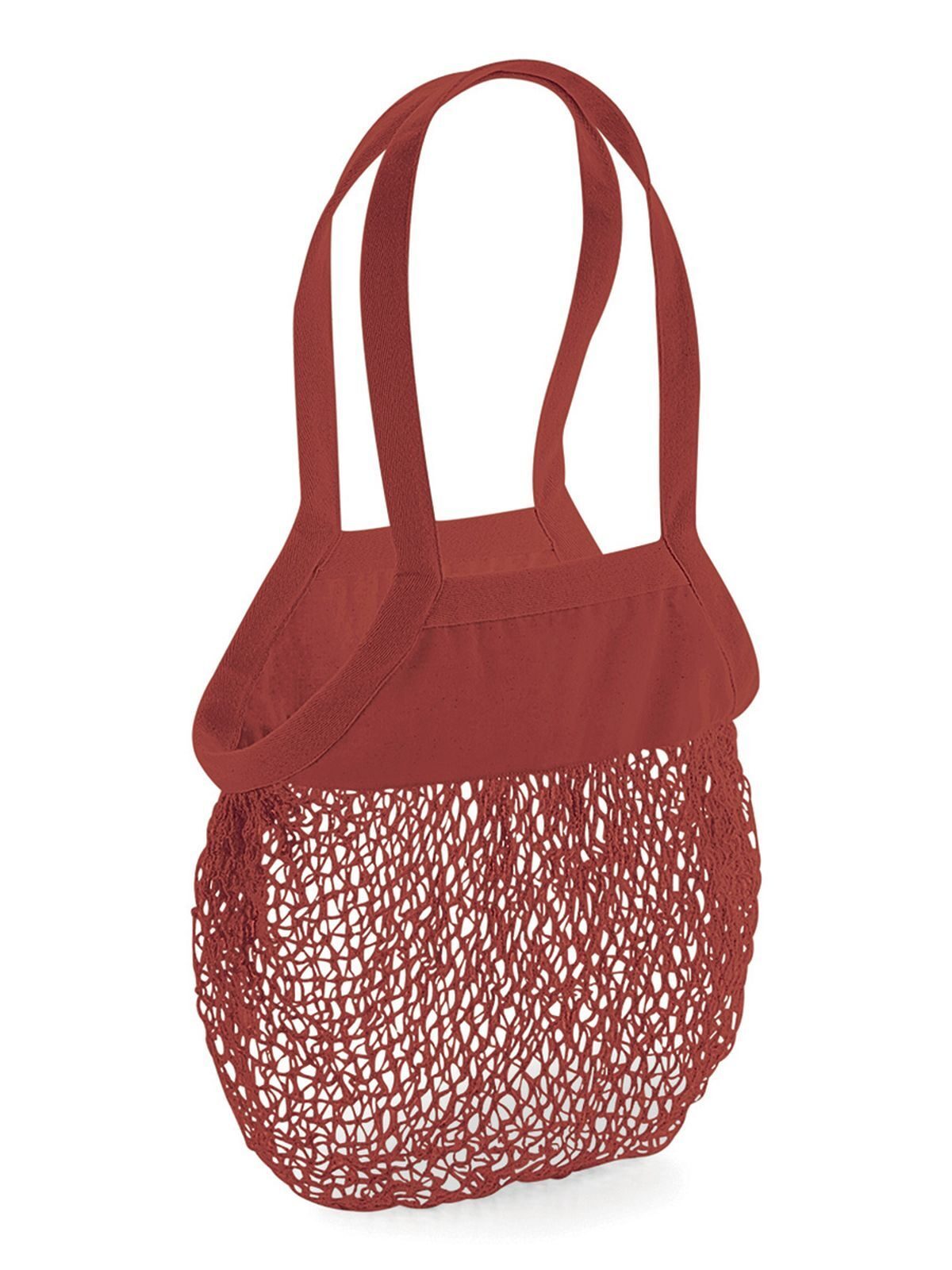 Organic Cotton Mesh Grocery Bag - RUS - Orange rust