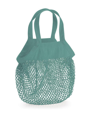 Organic Cotton Mini Mesh Grocery Bag - SAG - SAGE GREEN