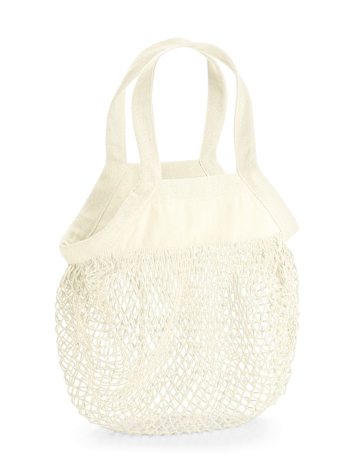 Organic Cotton Mini Mesh Grocery Bag - NAT - Natural