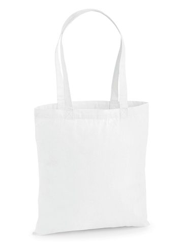 Premium Cotton Tote - WHI - white