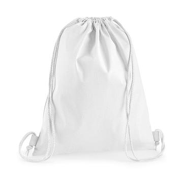 Premium Cotton Gymsac - WHI - white