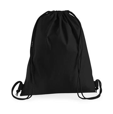 Premium Cotton Gymsac - BLK - black