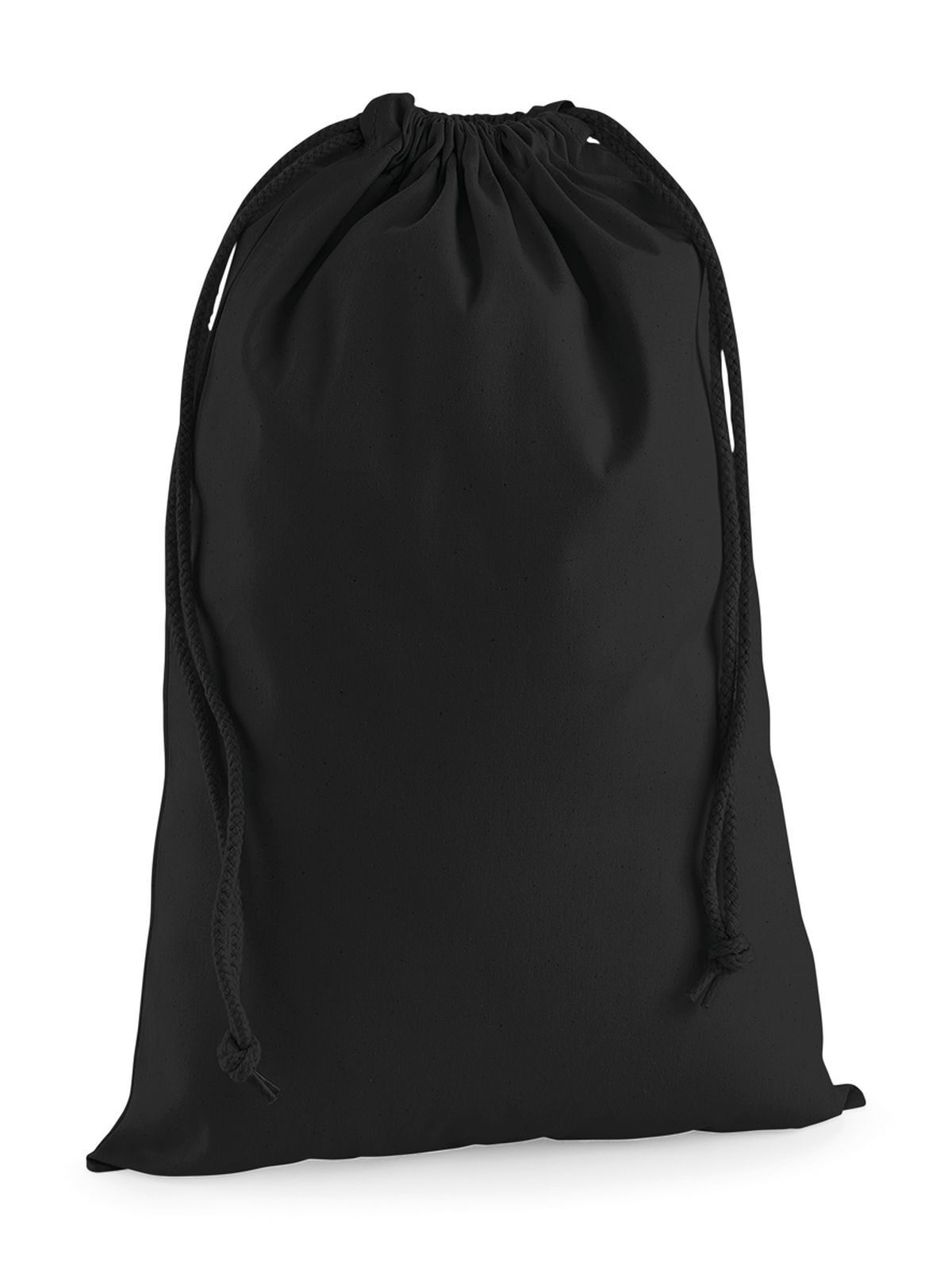 Premium Cotton Stuff Bag L - BLK - Black