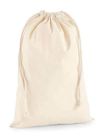 Premium Cotton Stuff Bag L - NAT - natural
