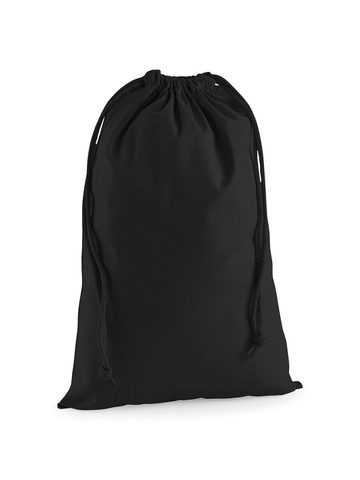 Premium Cotton Stuff Bag - BLK - black