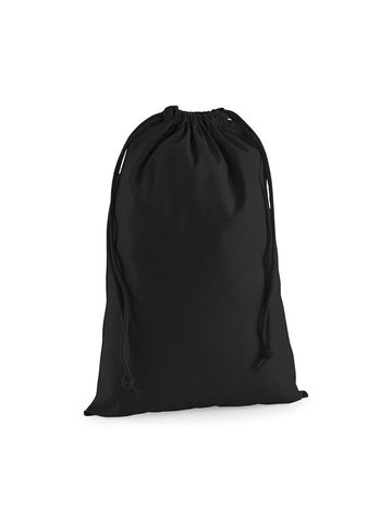 Premium Cotton Stuff Bag S - BLK - black