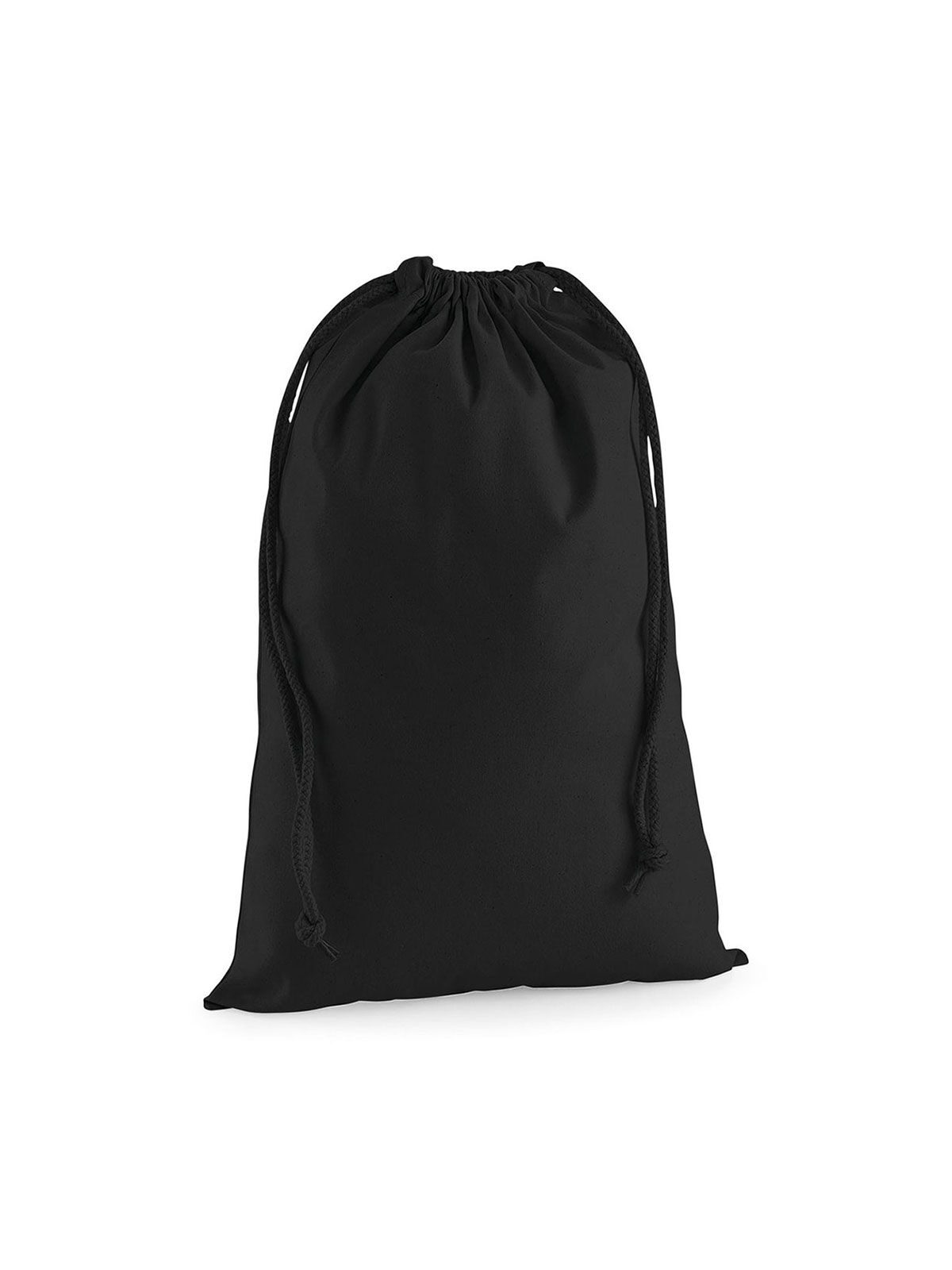Premium Cotton Stuff Bag S - BLK - Black