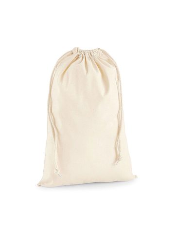 Premium Cotton Stuff Bag S - NAT - natural