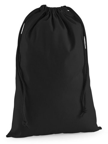 Premium Cotton Stuff Bag XL - BLK - black