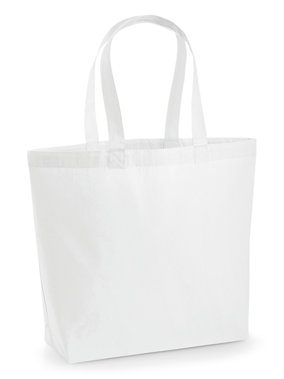 Premium Cotton Maxi Bag - WHI - White
