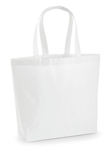 Premium Cotton Maxi Tote - WHI - white