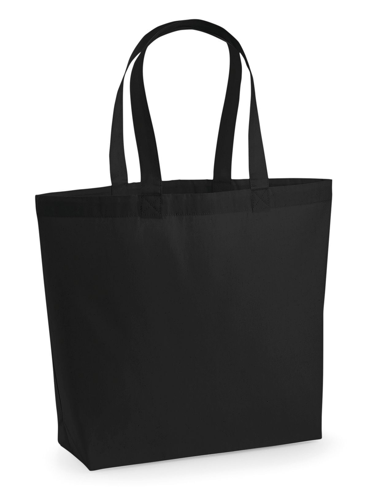 Premium Cotton Maxi Bag - BLK - Black