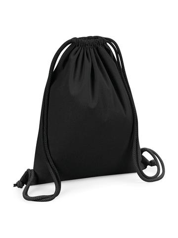 Organic Premium Cotton Gymsac - BLK - black