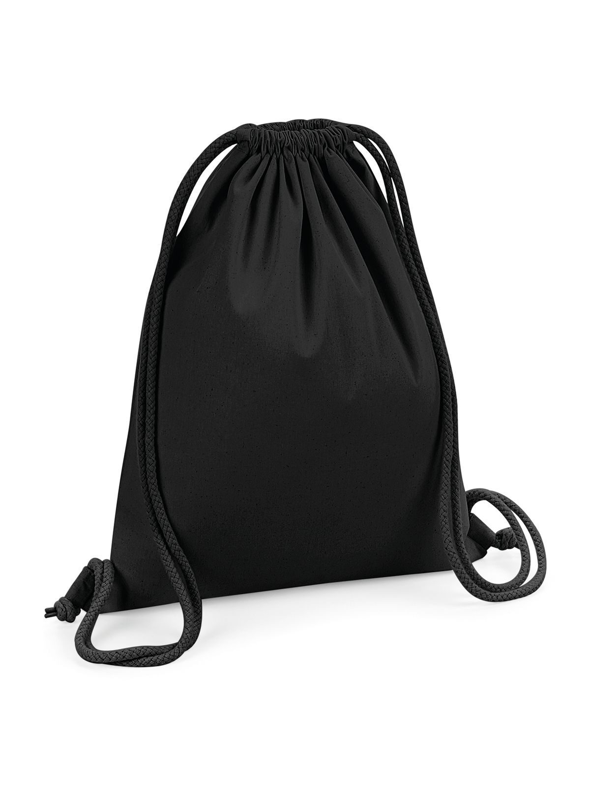 Organic Premium Cotton Gymsac - BLK - Black