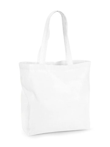 Organic Premium Cotton Maxi Tote - WHI - white