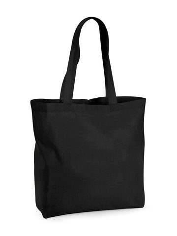 Organic Premium Cotton Maxi Tote - BLK - black