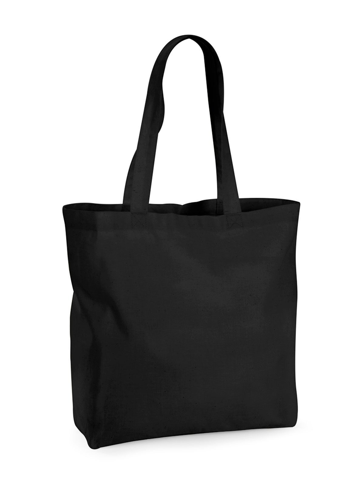 Organic Premium Cotton Maxi Bag - BLK - Black