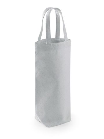 Fairtrade Cotton Bottle Bag - LGR - light grey