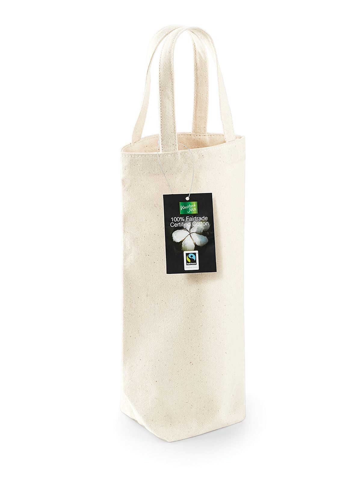 Fairtrade Cotton Bottle Bag - NAT - Natural