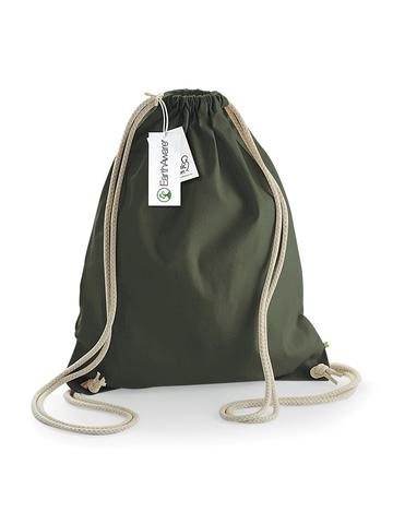 EarthAware Organic Gymsac - OLI - olive green
