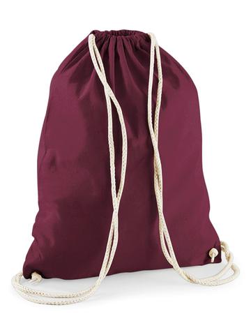 Cotton Gymsac - BUR - burgundy