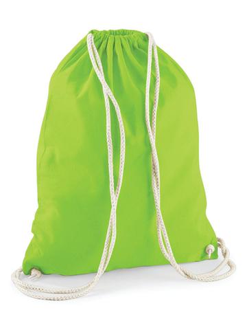 Cotton Gymsac - LIM - lime green