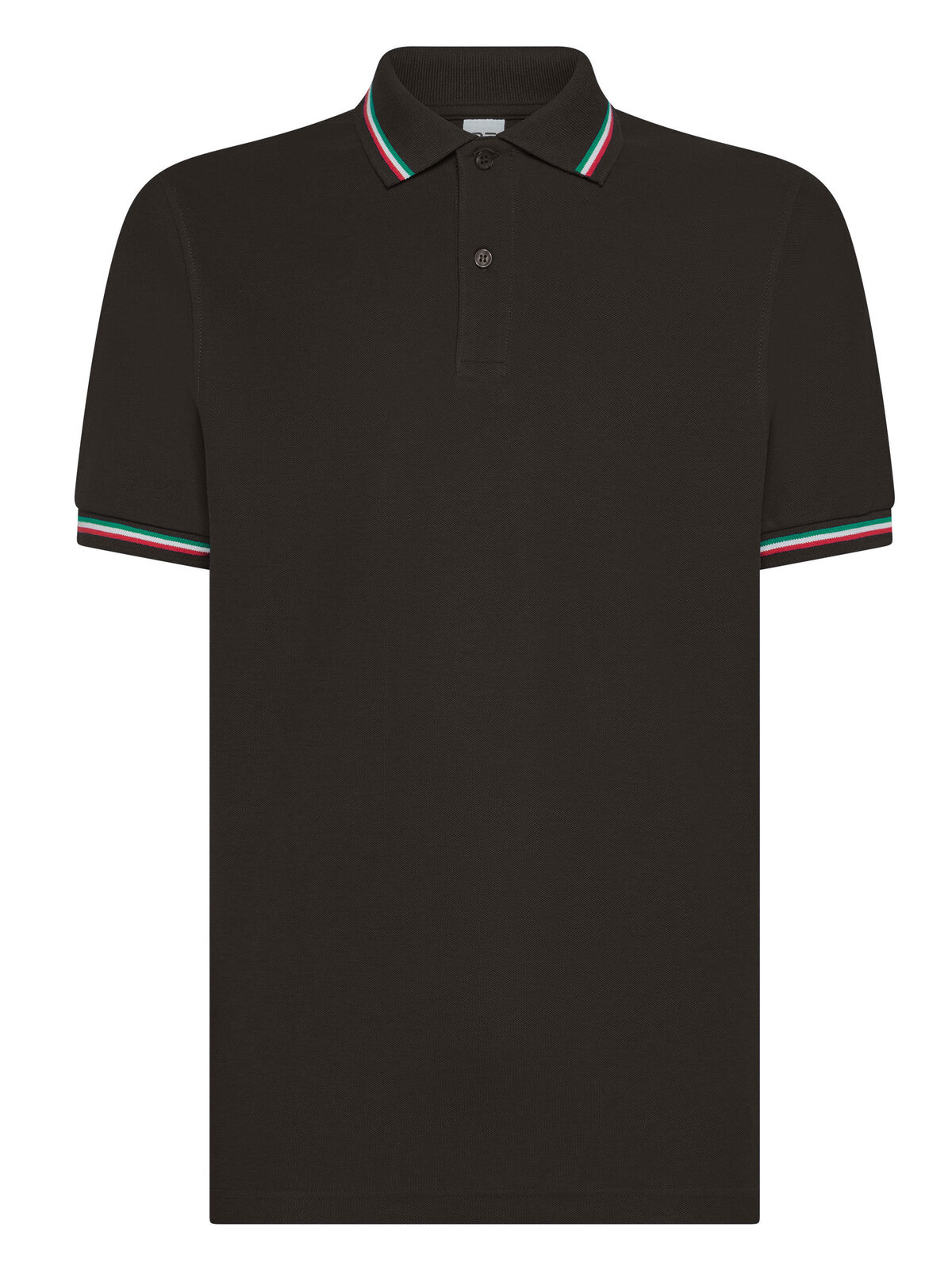 Polo tricolor Italy - BK - Black