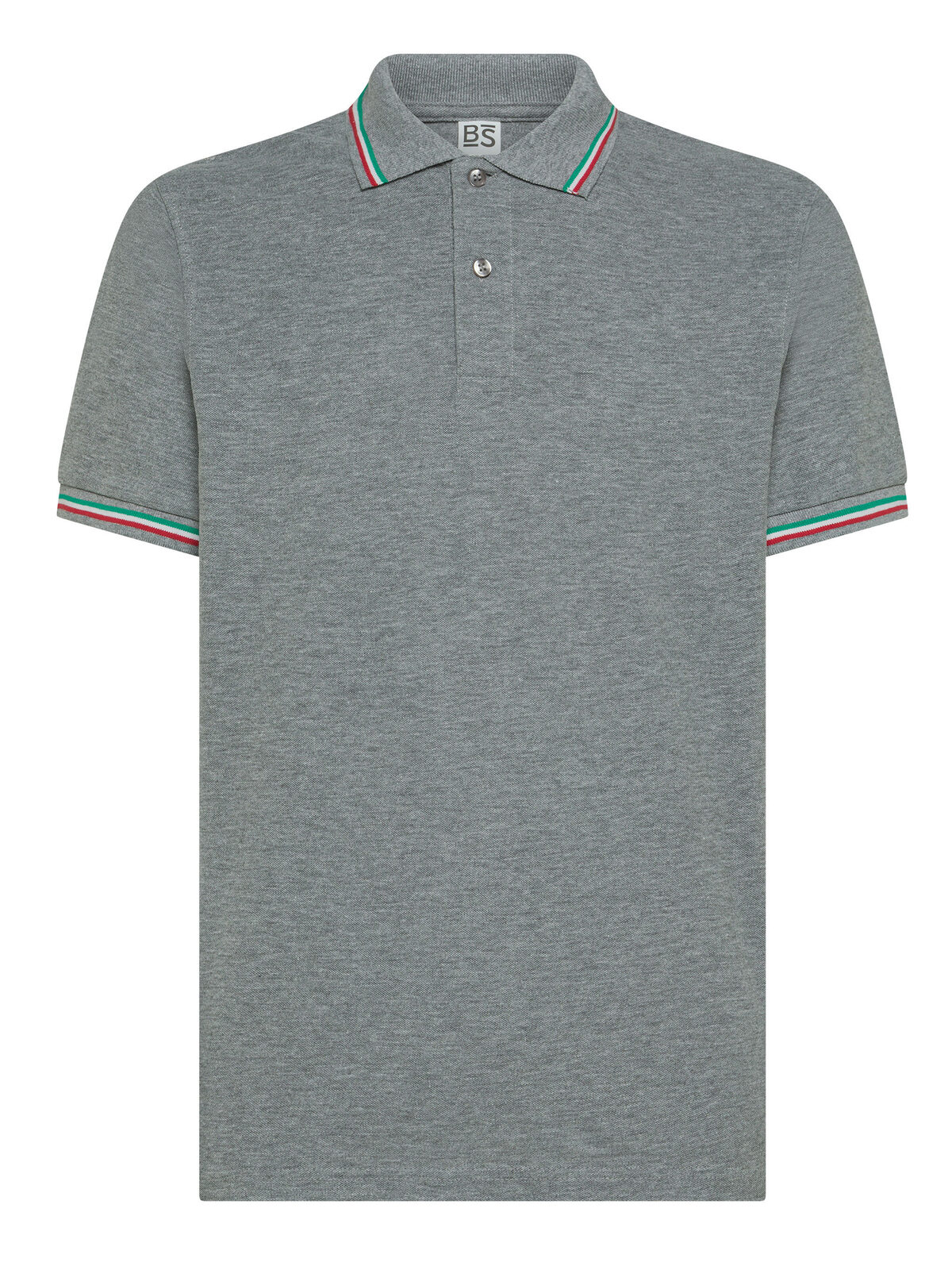 Polo tricolor Italy - GY - Grey heather