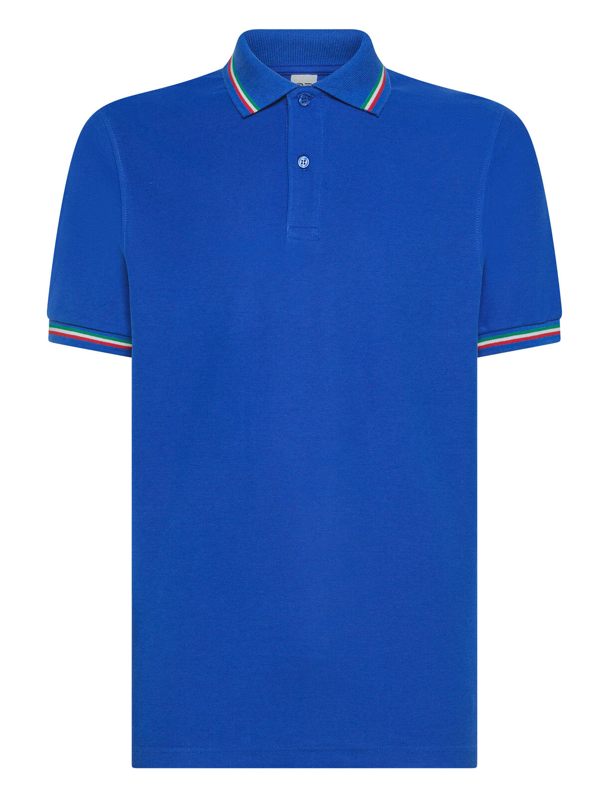 Polo tricolor Italy - RB - Royal blue