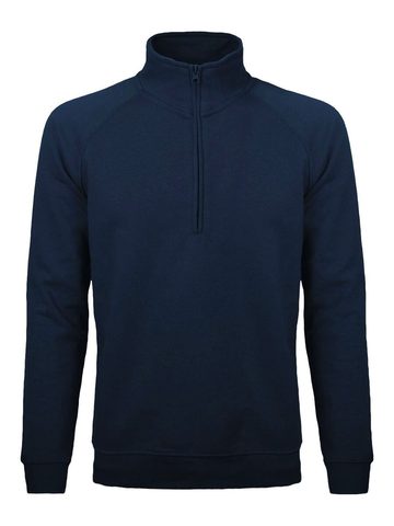 Raglan Zip neck sweat - NY-NAVY