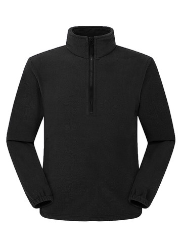 Fleece half zip - BK - Black