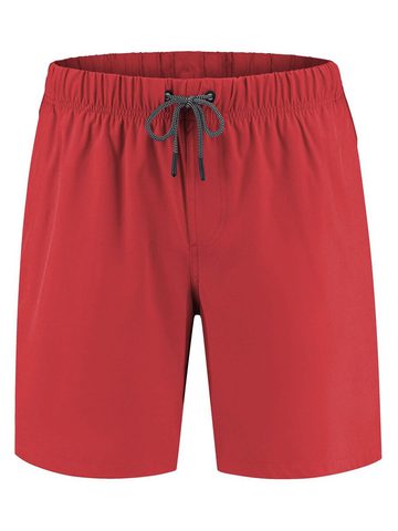 Recycled beachwear shorts - RD-RED