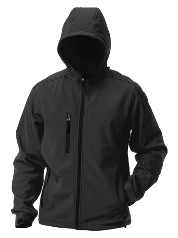 Hooded softshell - BK - Black