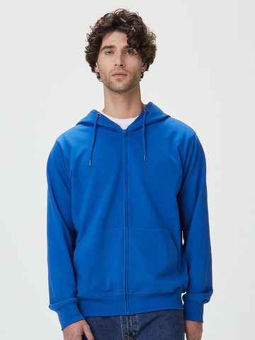 Terry hooded zip