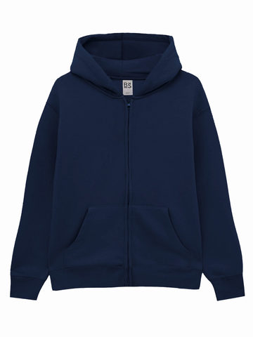 Kids terry hooded zip - NY-NAVY