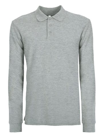 Evolution Polo L/S - GY-GREY HEATHER