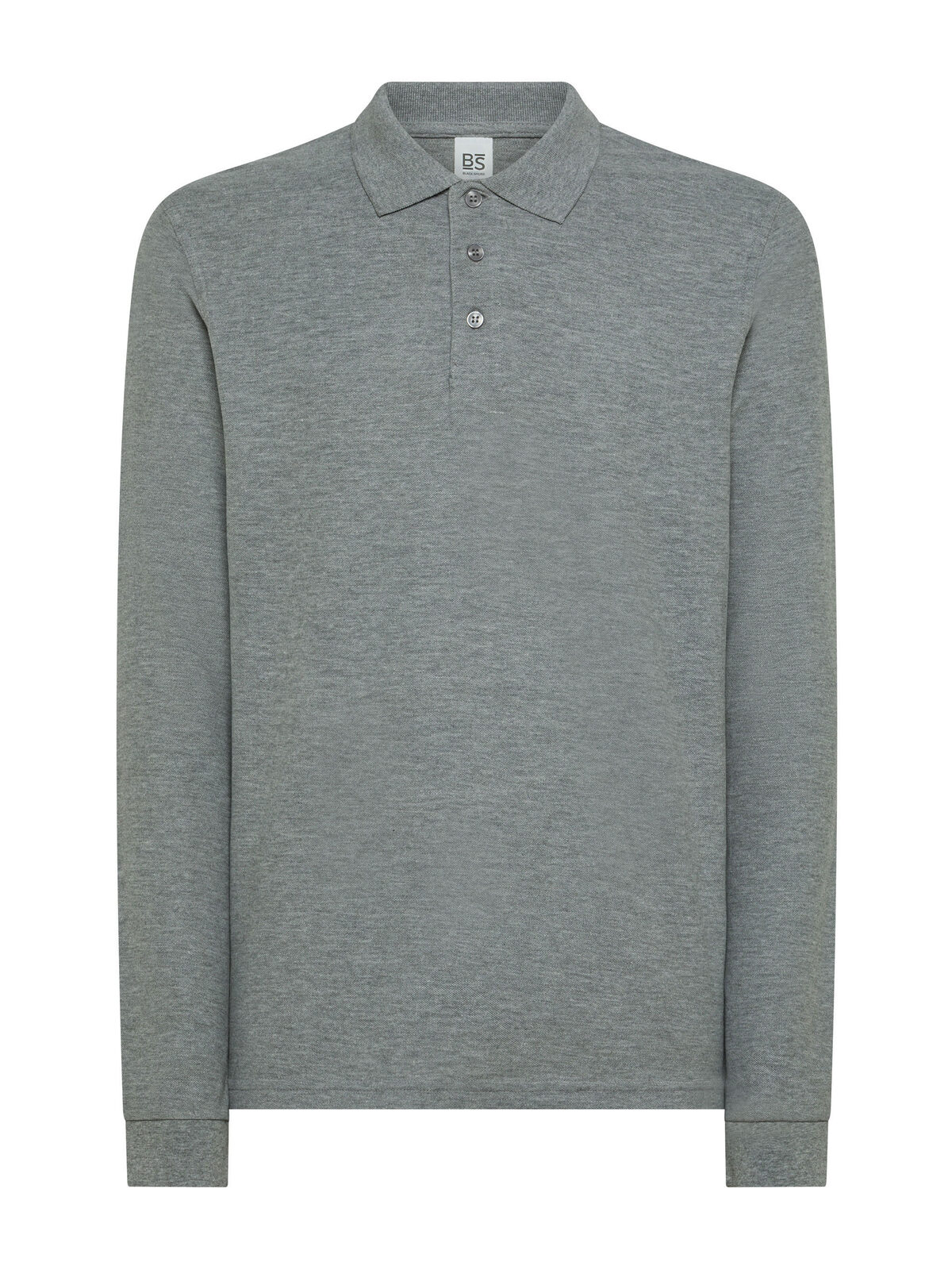 Evolution Polo LS - GY - Grey heather