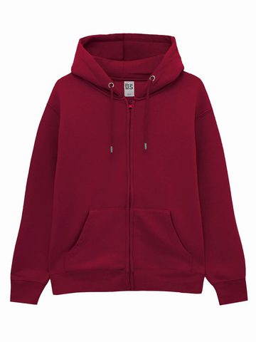 Hooded Full Zip - BU - BURGUNDY